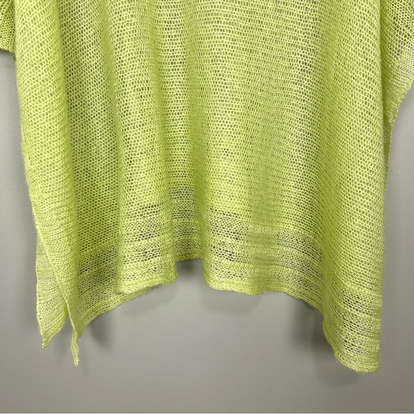 Vintage Mohair Poncho Sweater Women’s Size M Turtleneck Lightweight Open Knit - Picture 3 of 7